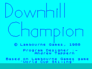 Downhill Champion (1988)(Lambourne Games) ROM