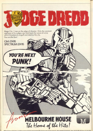 Judge Dredd (1987)(Melbourne House)[a] ROM