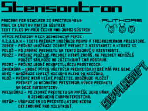 Stensontron (1987)(Sybilasoft)(sk) ROM