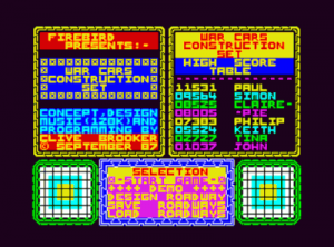 War Cars Construction Set (1987)(Firebird Software)[48-128K] ROM